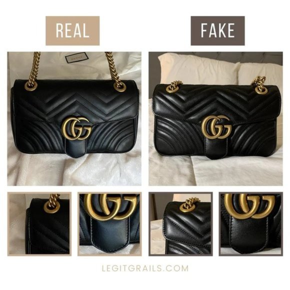 HOW TO SPOT A FAKE GUCCI MADE WITH LEATHER AND FABRIC! - Picture 4 of 4